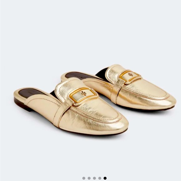 NWT Tory Burch Georgia loafer gold color size 7 - Picture 1 of 9